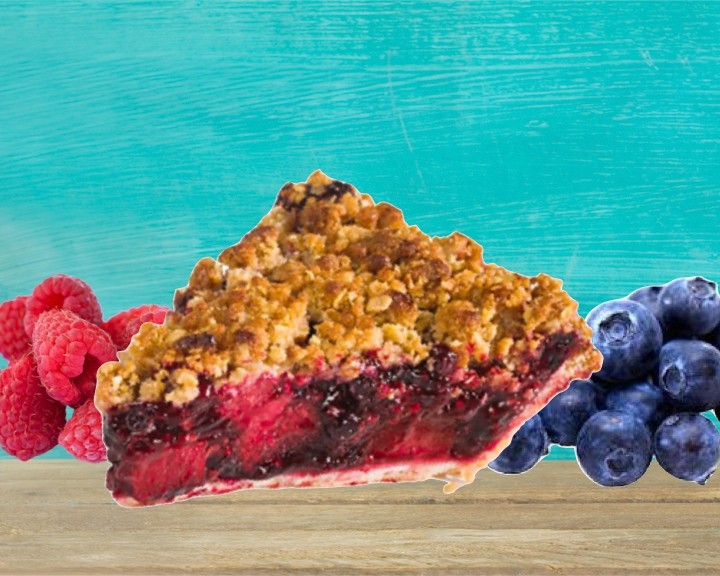 New! Dessert of the Month - Bumbleberry Pie + Ice Cream