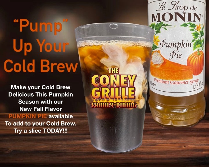 New! December Flavor of the Month - Pumpkin Pie Cold Brew