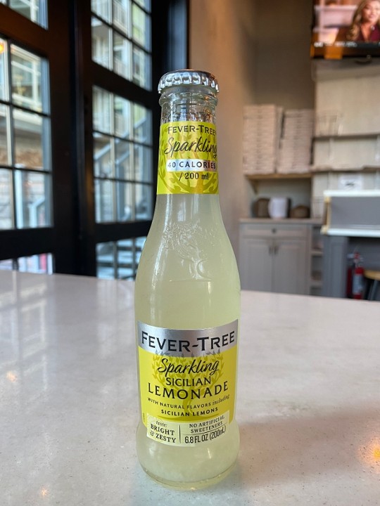 Fever Tree Sicilian Sparkling Lemonade 6.8 oz glass bottle