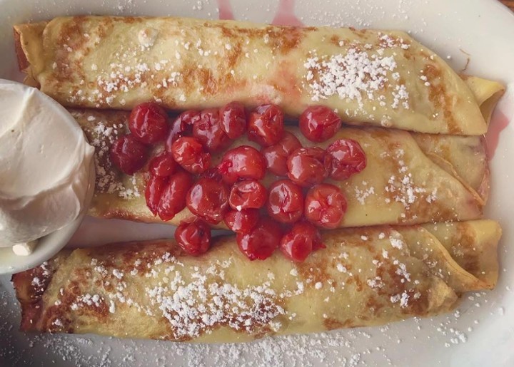 Cherry Kijafa Crepes