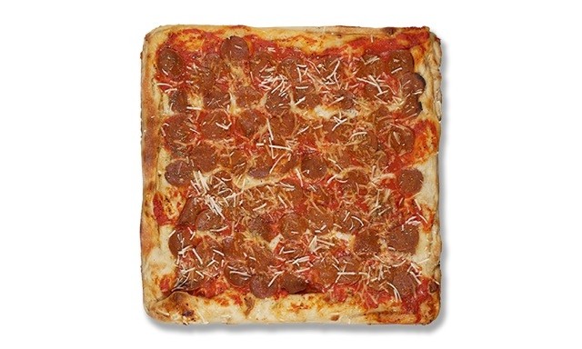 VEGAN Sicilian Pepperoni Pizza
