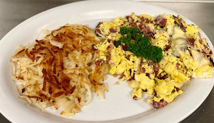Scramble with Meat