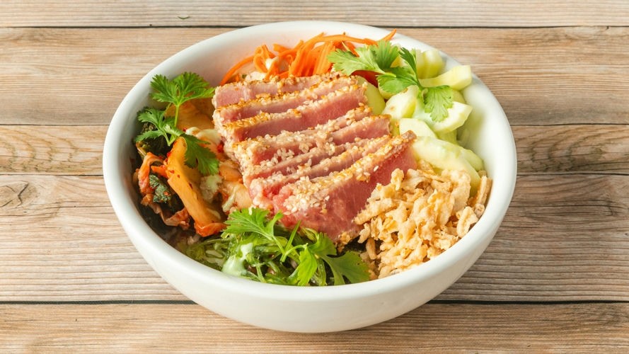 Sesame Seared Tuna Rice Bowl