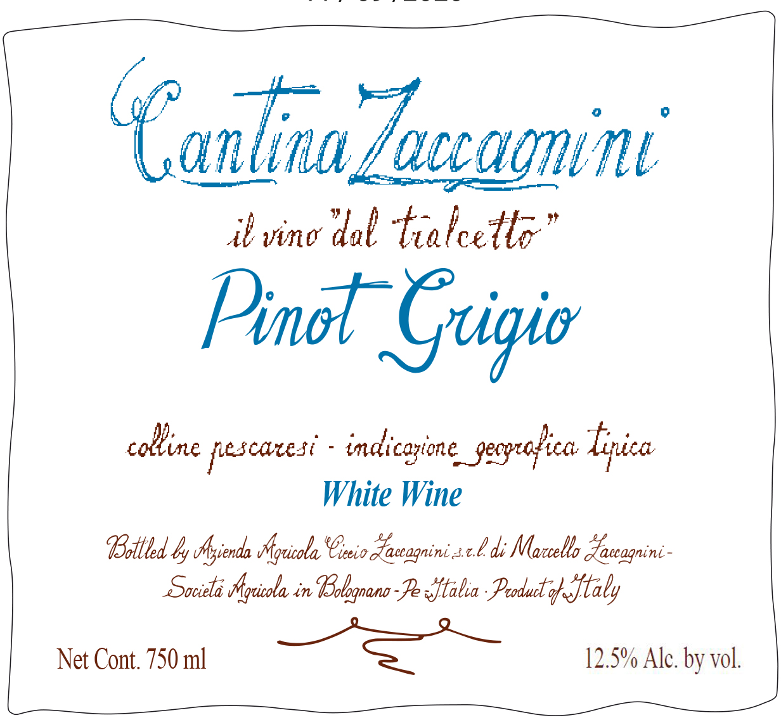 Cantina Zaccagnini, Pinot Grigio