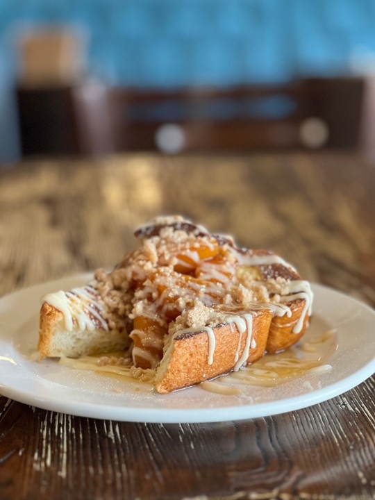 Peach Cobbler French Toast Platter