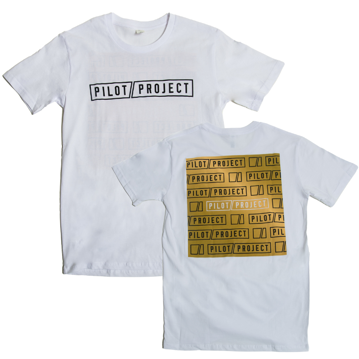 Pilot Project White & Gold T-Shirt