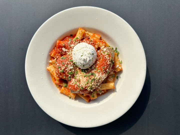 Dinner Rigatoni Sunday Gravy