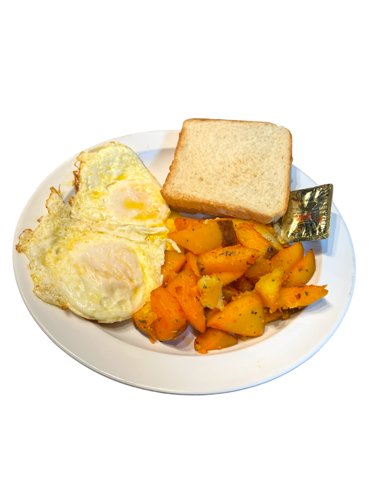 2 EGGS HOMEFRIES & TOAST