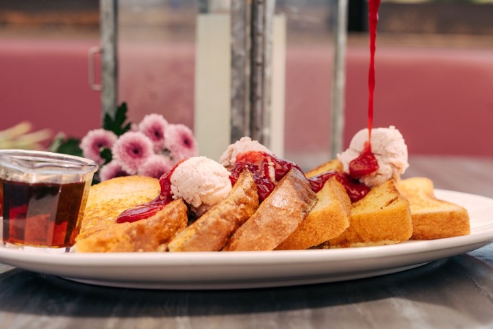 Raspberry-Mascarpone French Toast