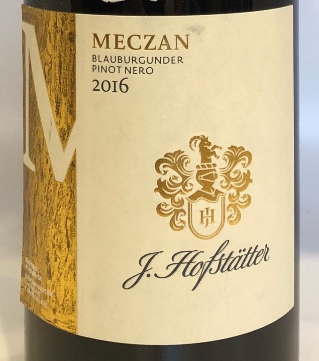 Hofstatter Pinot Noir "Meczan"