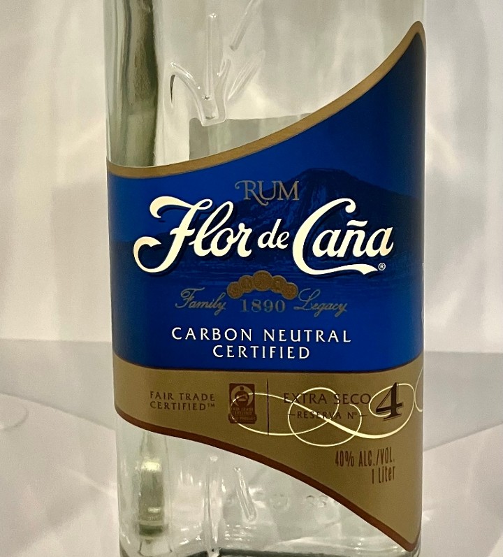 *Flor De Cana White Rum Liter