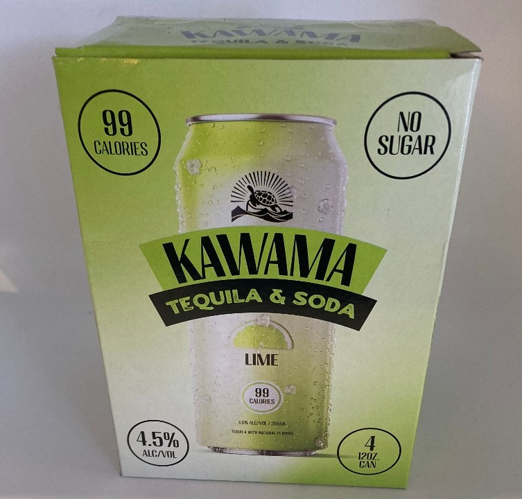 Kawama Tequila Soda Lime 4pk