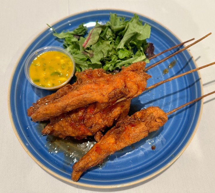 CRISPY CHICKEN BROCHETTES