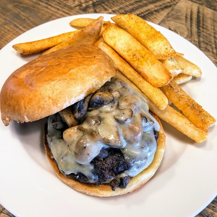 Mushroom And Gruyere Burger