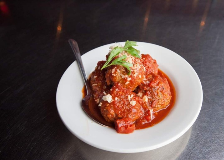 Five Hand-Made Meatballs