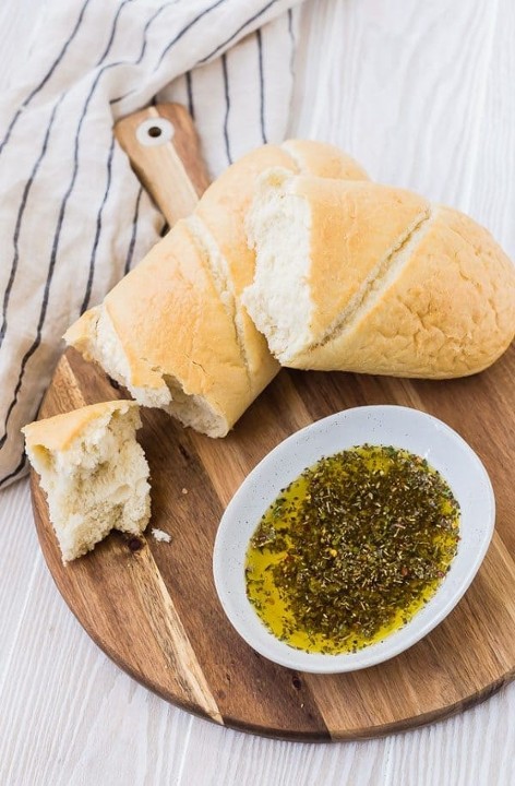 Side of Italian Bread with House Seasoned Olive Oil