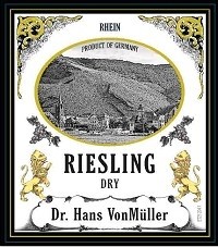 Riesling - Dry, Dr. Hans Von Müller - Germany