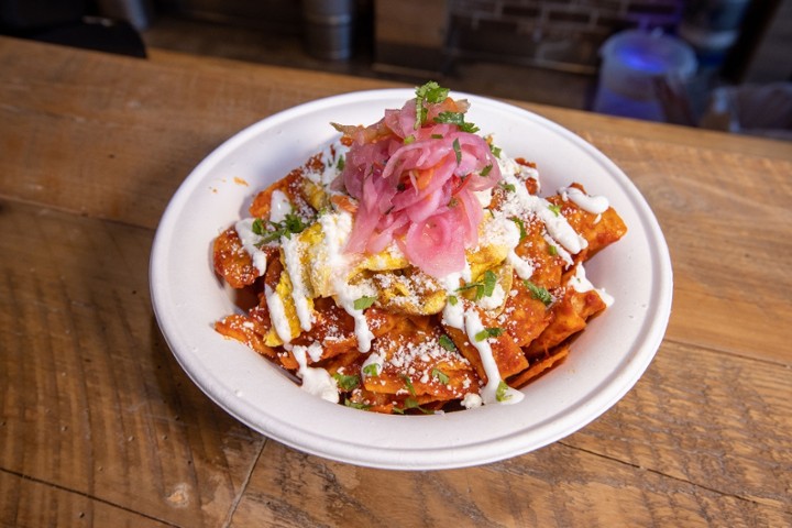 No Protein Chilaquiles Rojos