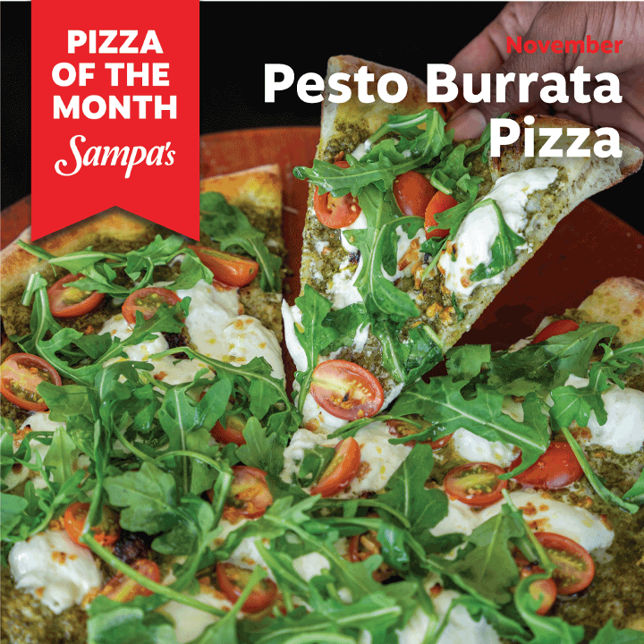 Pesto Burrata Pizza