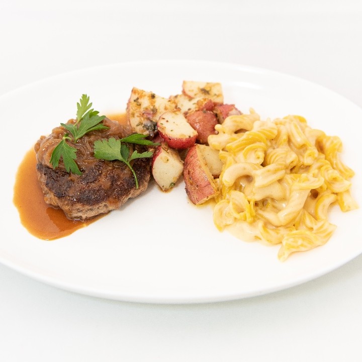 Impossible Salisbury Steak Plate (Vegetarian)