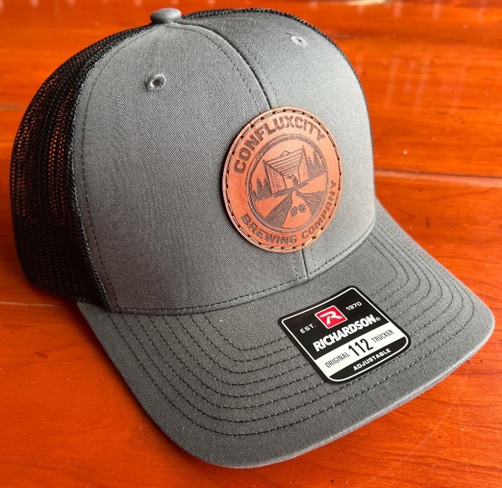 Circle Leather Patch Hat