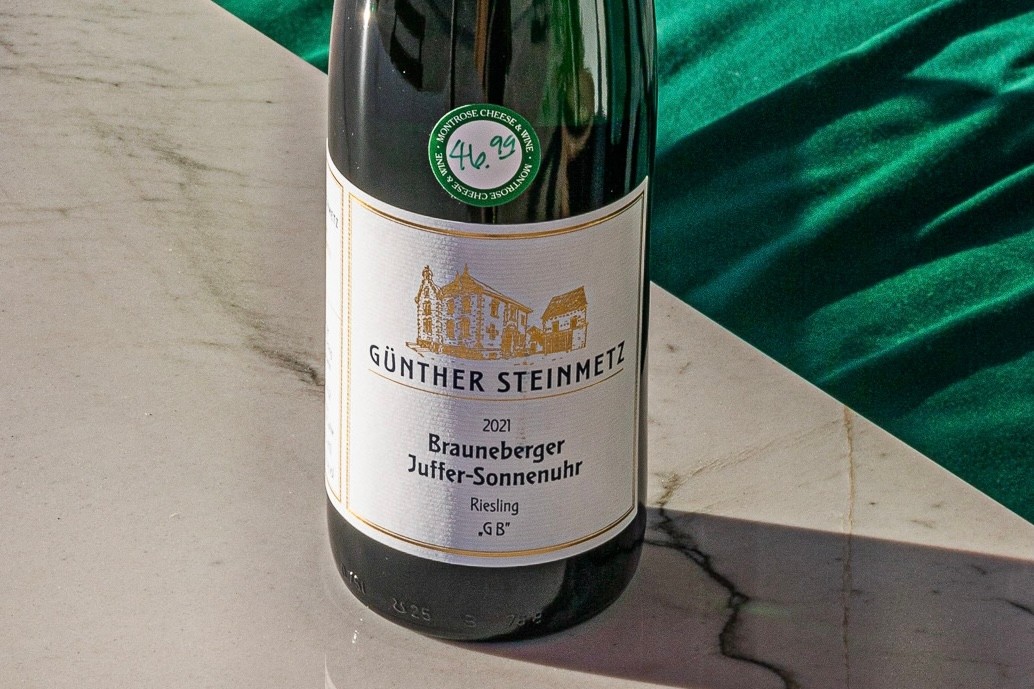 Gunther Steinmetz Riesling Brauneberger Juffer-Sonnenuhr 'GB' 2021