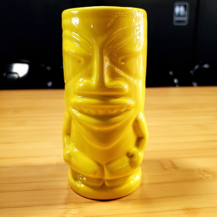 Yellow Ceramic Tiki