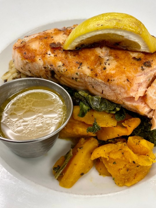 Lemon-Garlic Grilled Salmon