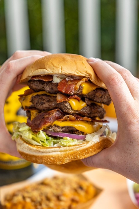 #13 Triple Bacon Cheeseburger