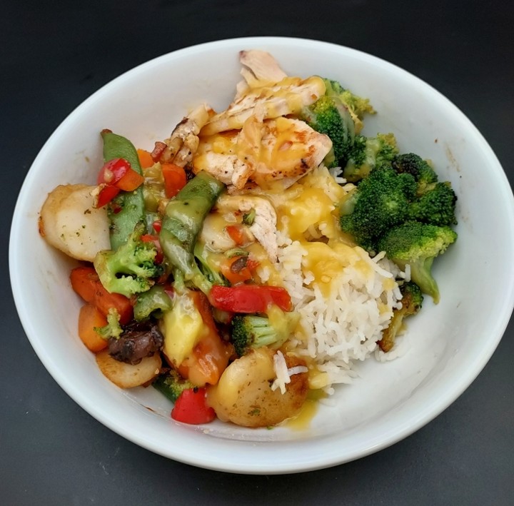 Asian Orange Chicken Bowl