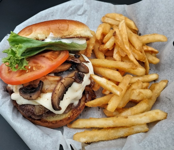 Mushroom & Swiss Burger