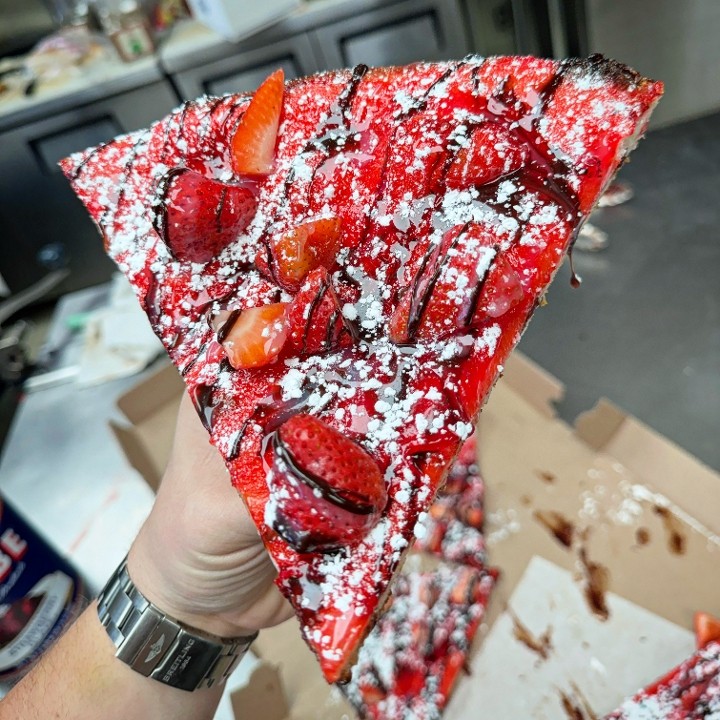 Large Chocolate Strawberry Dessert Pizza