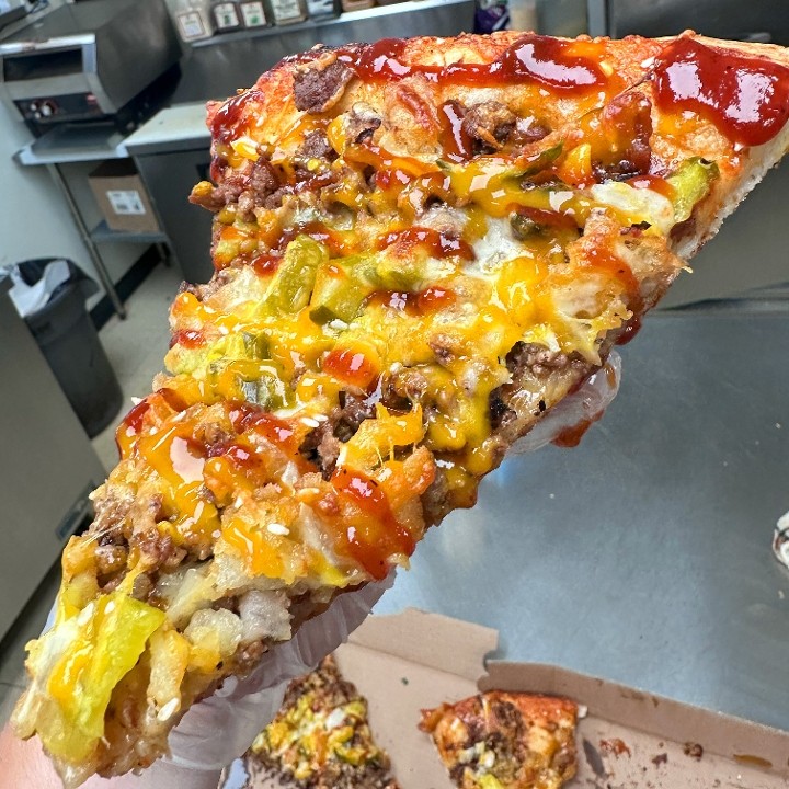 Large Rodeo Burger Pizza