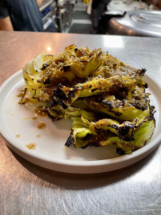 Grilled Cabbage w/ Bagna Cauda