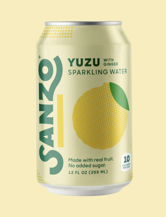 Sanzo Yuzu with Ginger Sparkling Water