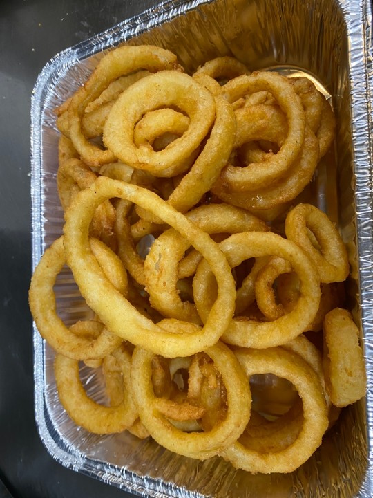 PAN OF ONION RINGS