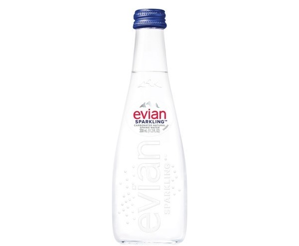 Small Evian Sparkling Bottle