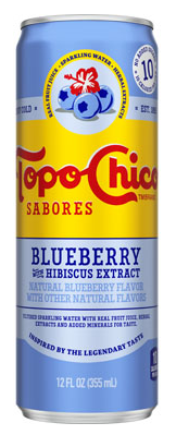 Topo Chico - Blueberry with hibiscus extract