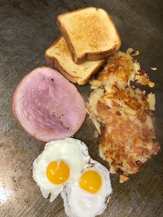 Big Breakfast w/Ham  & 2 Eggs