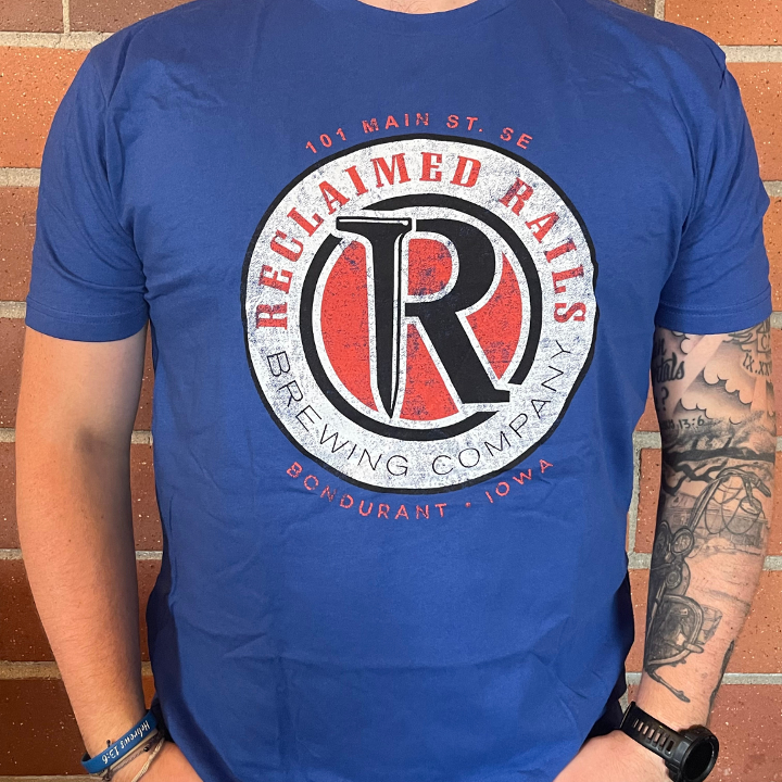 2XL Blue Circle Logo T-Shirt