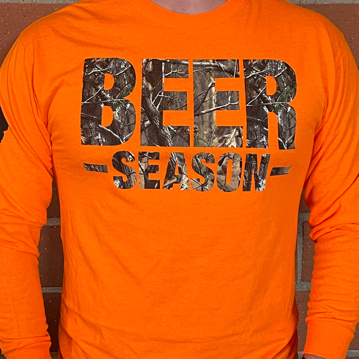 Large Beer Season Orange Long Sleeve