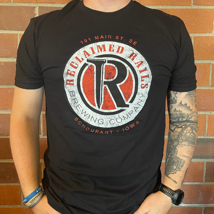 XL Black Circle Logo T-Shirt Mens