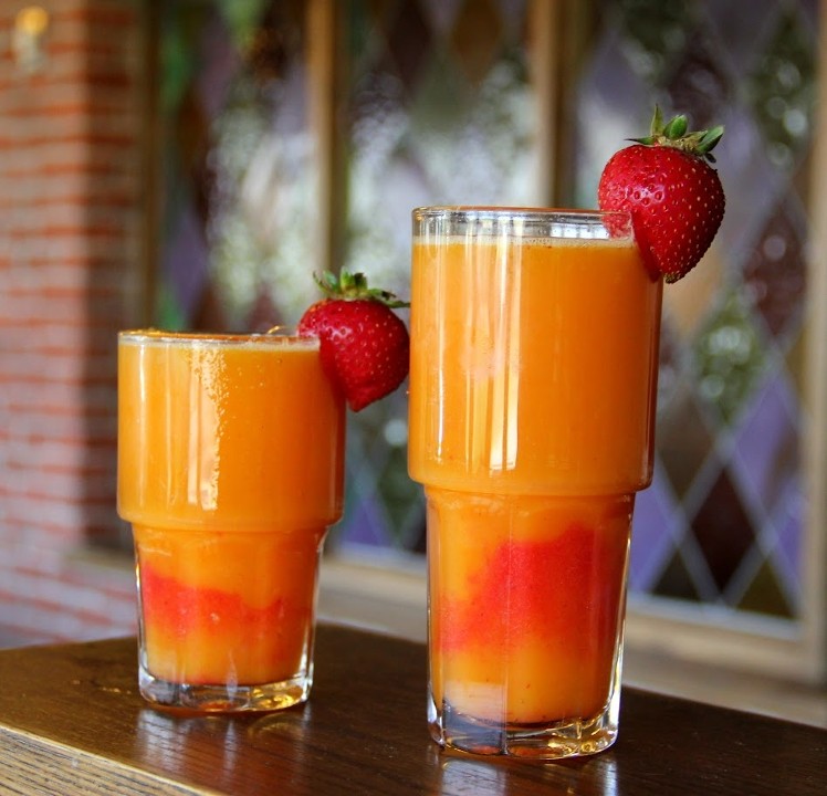 Large Strawberry Orange Juice