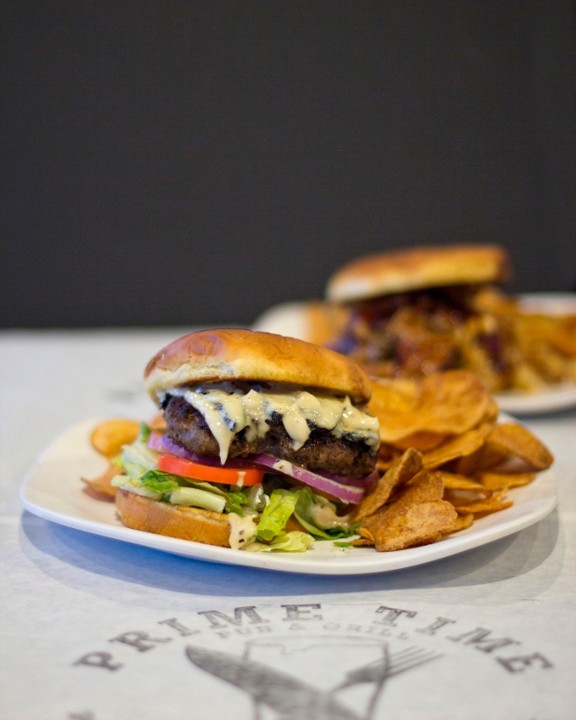 Mushroom and Swiss Burger