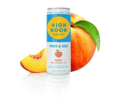 High Noon Peach Seltzer