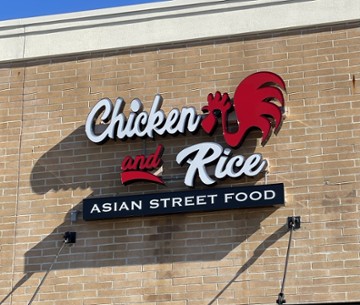 Chicken and Rice Asian Street Food