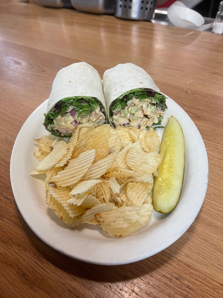 Curry Chicken Salad Wrap (*contains nuts*)