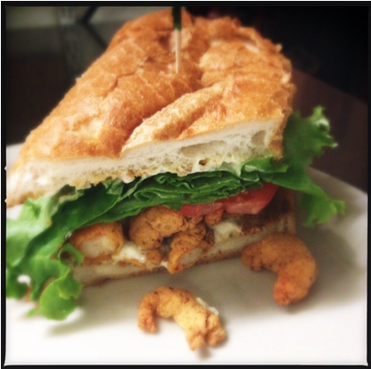 Half Crawfish Po-Boy