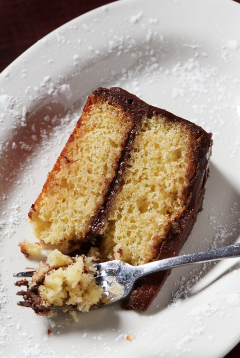 Yellow Cake w/ Chocolate Icing