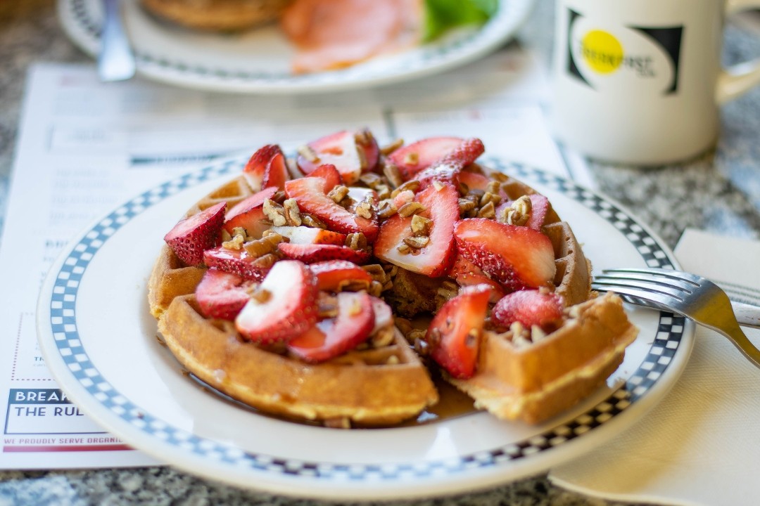 Strawberry-Pecan Waffle